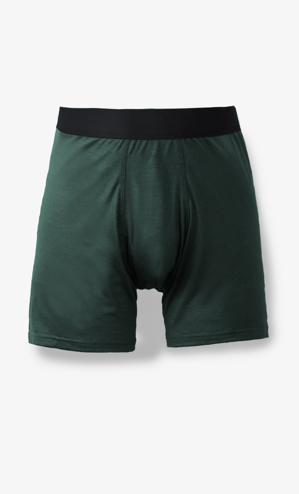 Boxer Mérino Stretchwool, Vert Foncé. BONNETIER