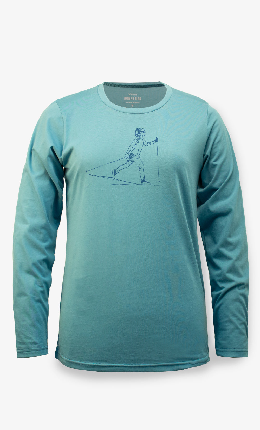 Women’s Long Sleeve Shirt Turquoise - Ski