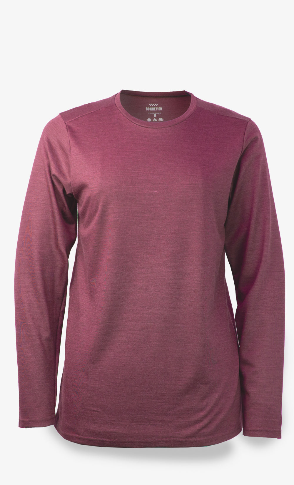 Merino Long Sleeve Women Terra-Rosa - Plain