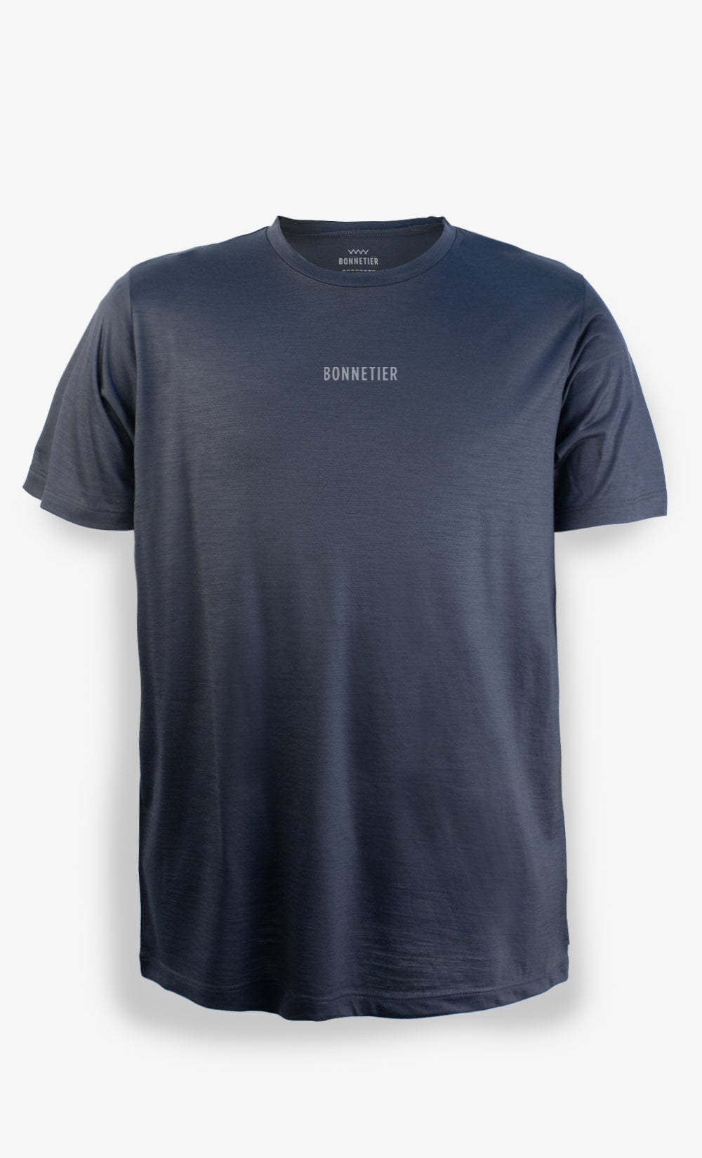 T-Shirt Mérinos Homme Couleur Ultra Léger - Charcoal BONNETIER