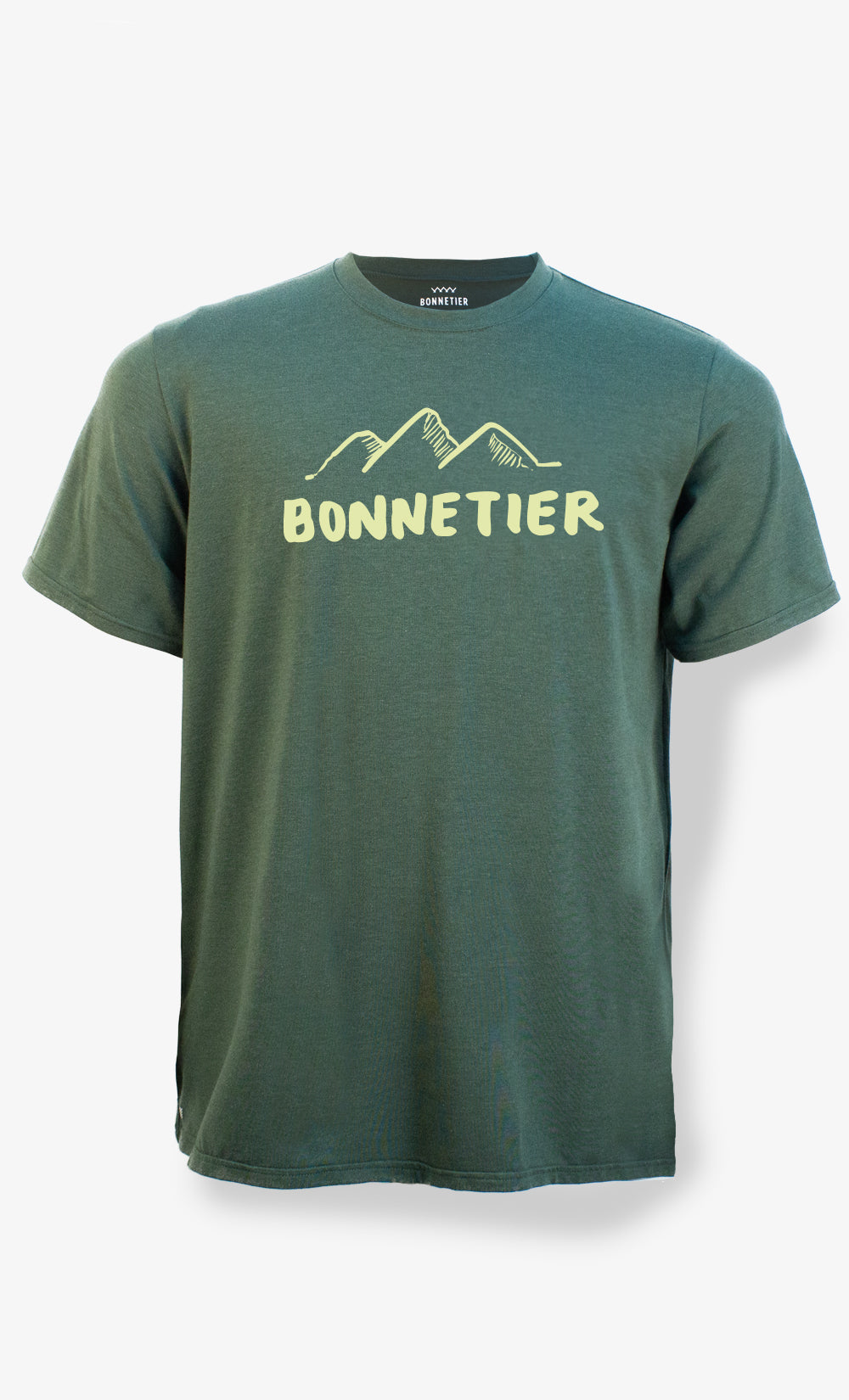 Men's Heather Green T-Shirt - Bonnetier Fest