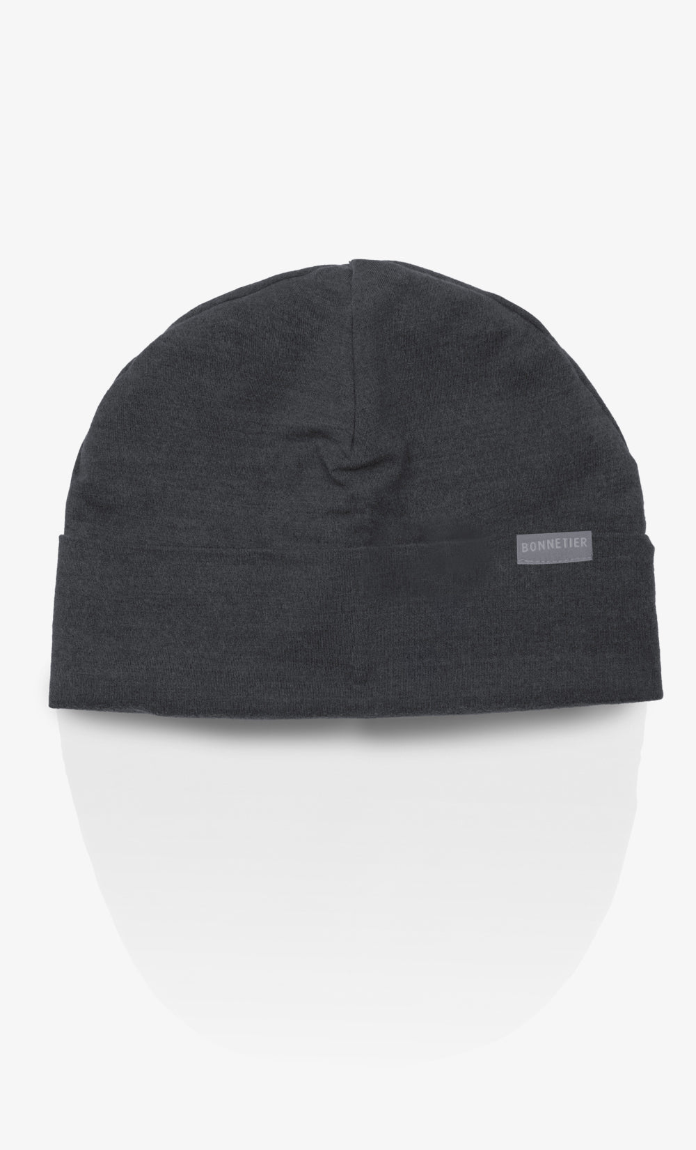 Tuque Mérinos Toundra Flanelle - Noir Chiné