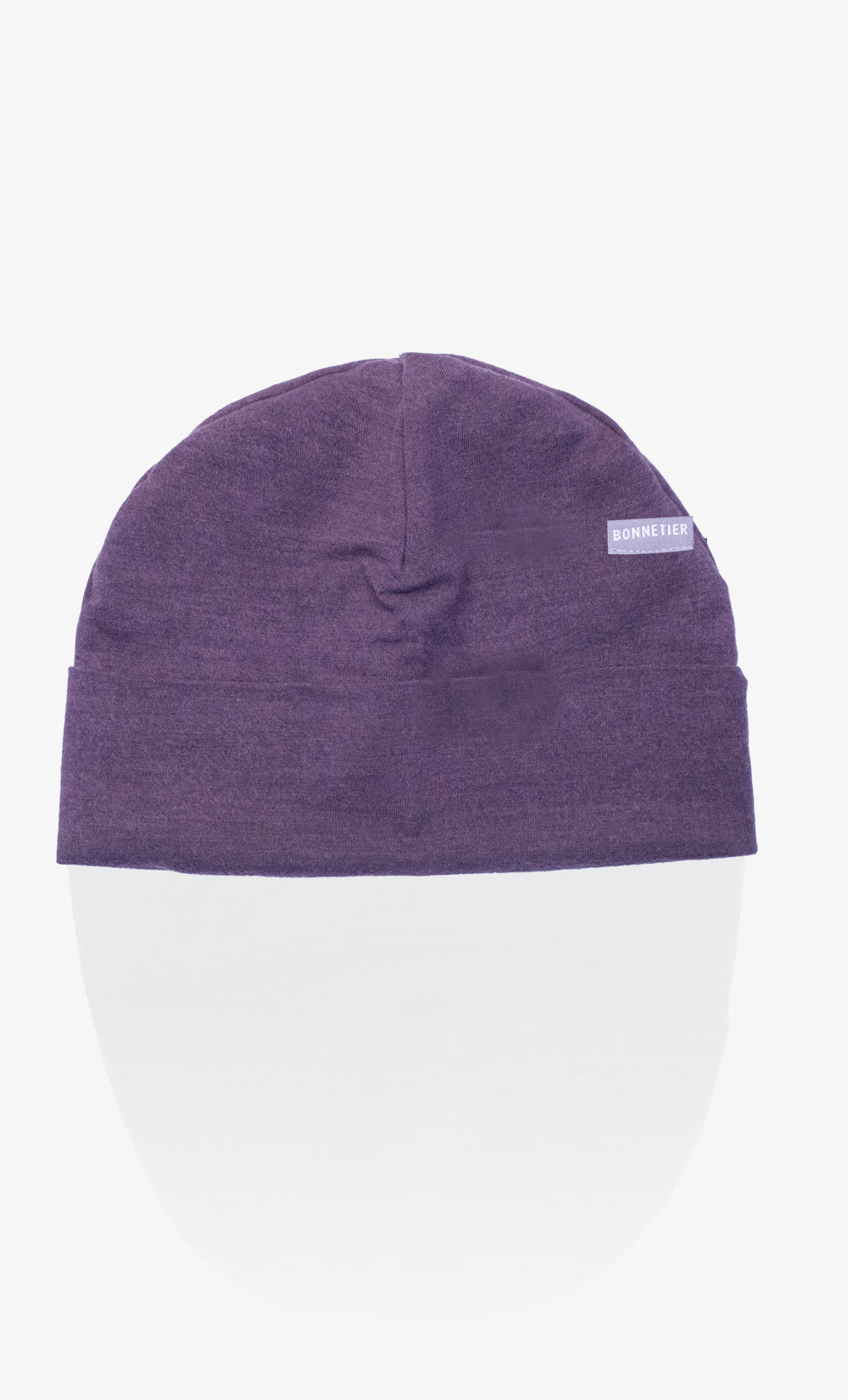 Tuque Mérinos Toundra Flanelle - Aubergine chiné