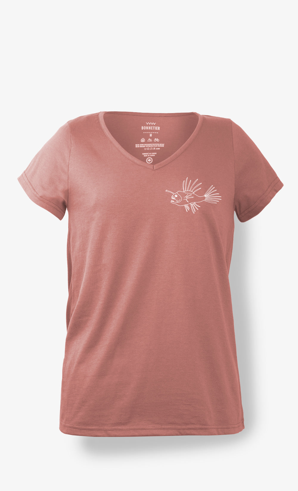 Women's T-shirt Peach - Unicorn Fish